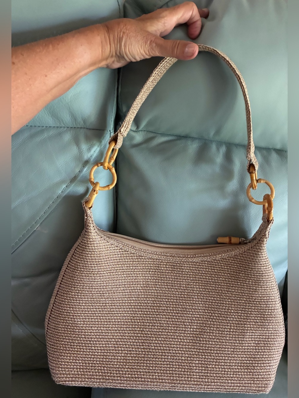 Talbots cream purse